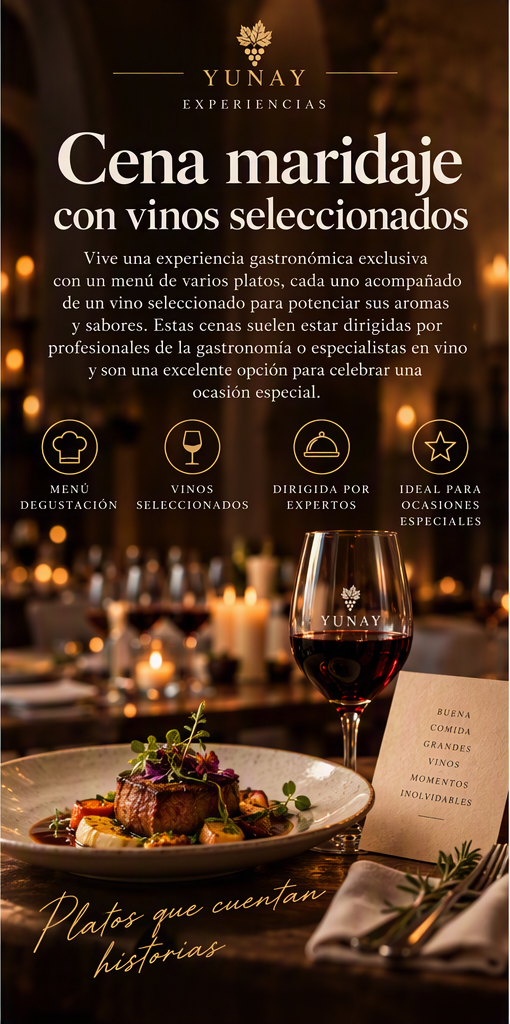 Taller de Cena maridaje con vinos seleccionados