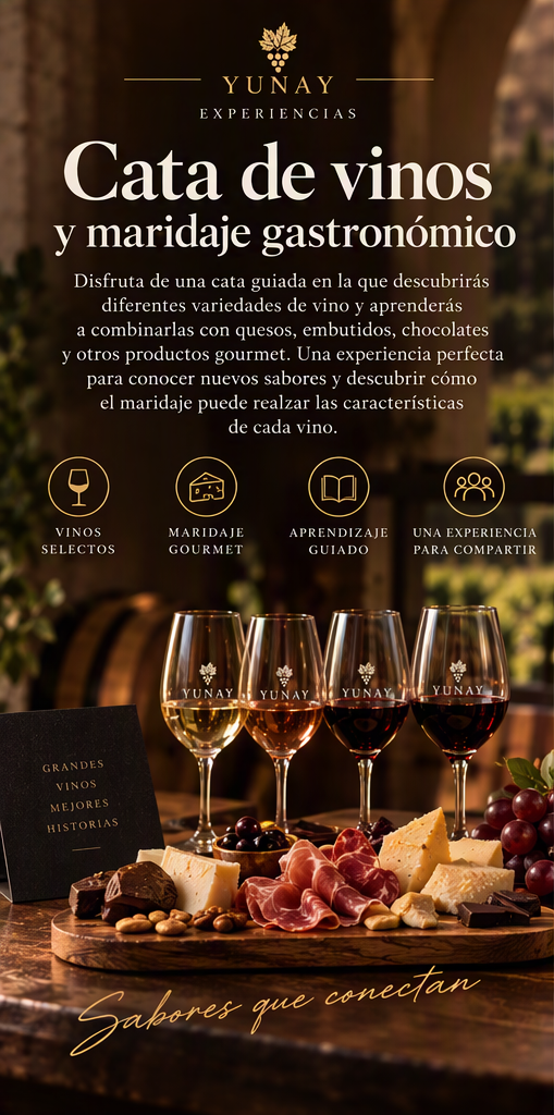 Taller de Cata de vinos y maridaje gastronómico