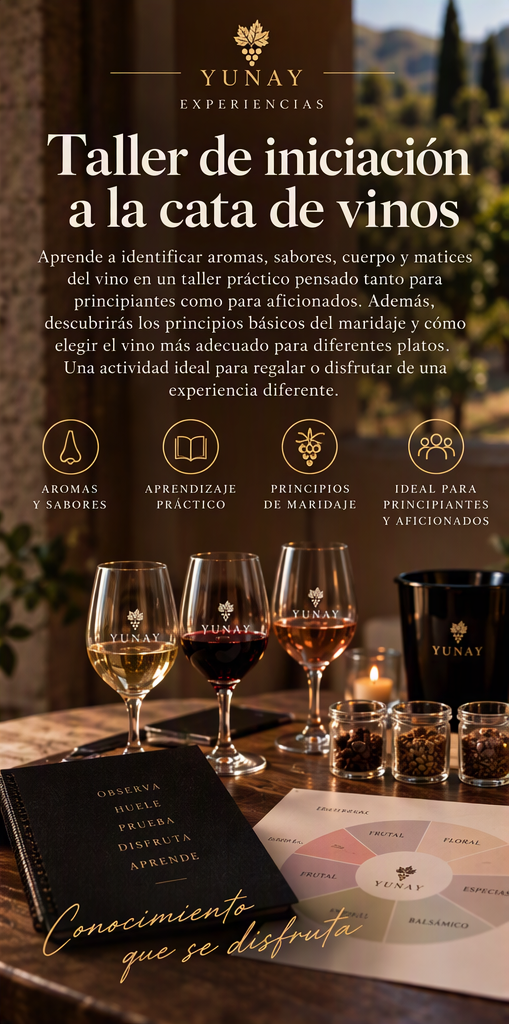 Taller de iniciación a la cata de vinos